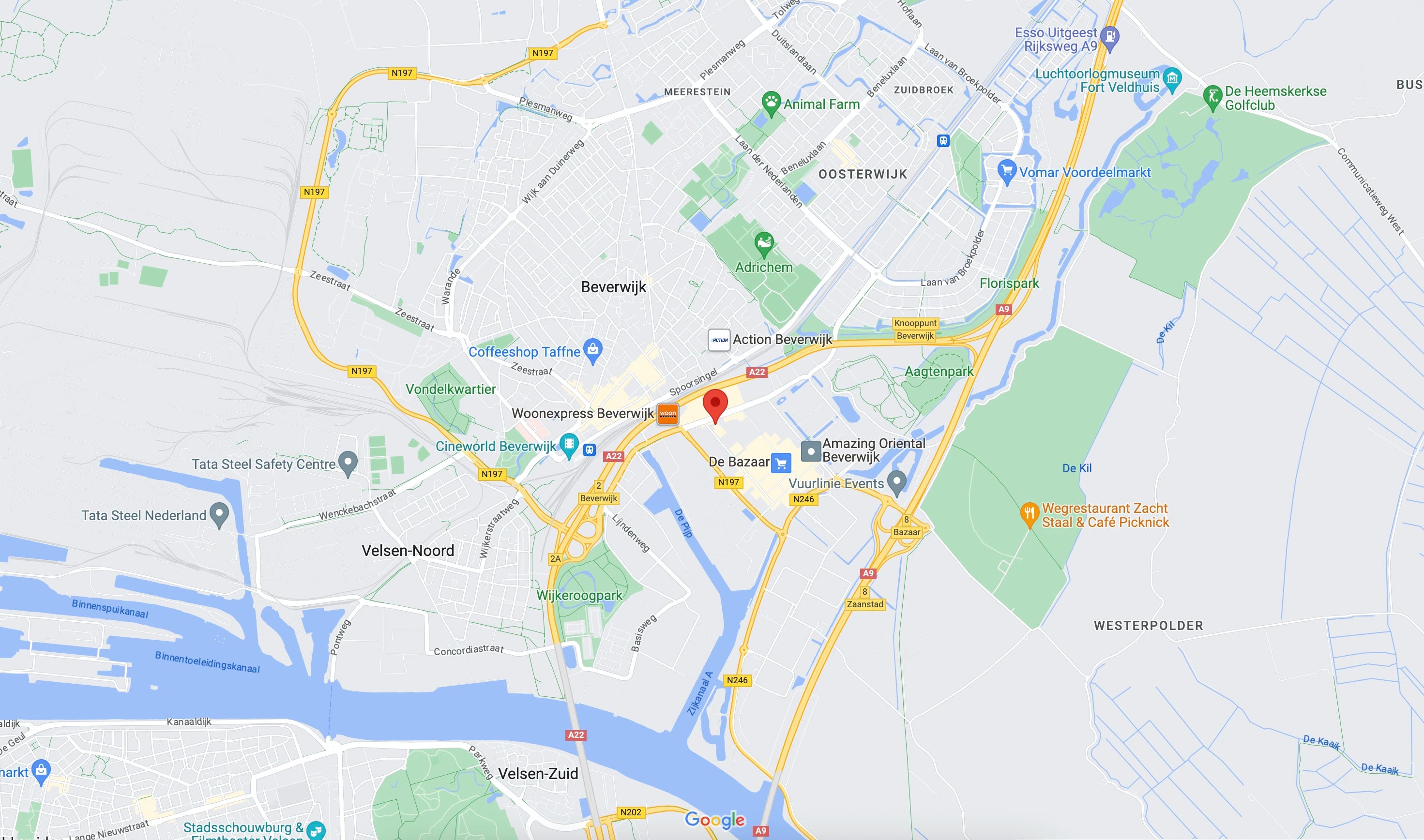 Kaart Padel CLUBHOUSE Beverwijk